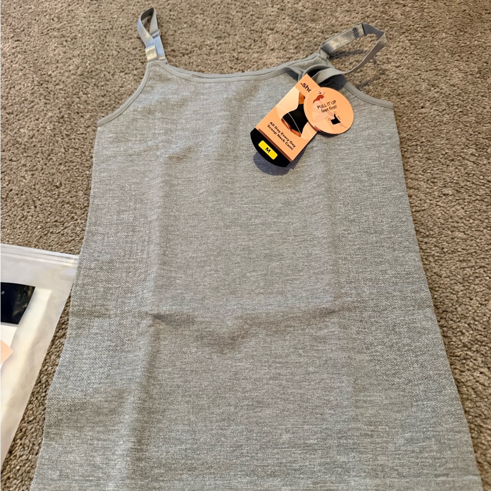Shapermint Light Gray Seamless Tank Shapewear Cami